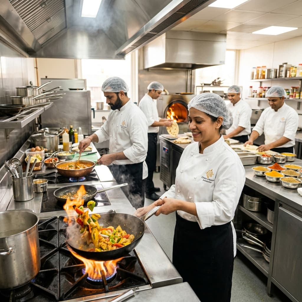 Chefs cooking